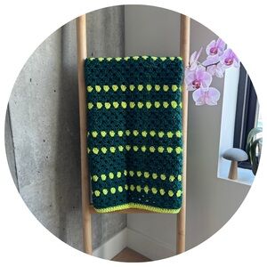 Handmade Heirloom Baby Blanket made with 100% Wool Fibers